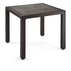 RIMAX - Mesa Plástica Cuadrada 80x80cm Eterna Wengue