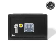 YALE - Caja Fuerte Mini Negra 17x23x17cm 4.2 Litros