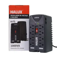 POWEST - Regulador 1000Va-600W 8Sal Computador Halux