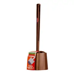 VANYPLAS - Cepillo Baño Sanitario Con Base Cafe