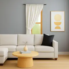 CASA BONITA - Cortina Lino Velo Visillo Crudo 140 X 220 cm