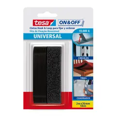 TESA - Cinta Pegante Tira Negra 20 Mm X2 M