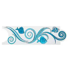 CORONA - Listelo Allegro Azul 8X25cm