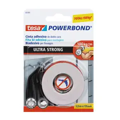 TESA - Cinta Doblefaz Ultastrong 1.5m x 19mm