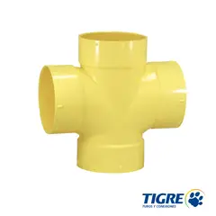 TIGRE - Tee Doble 3 Sanitaria