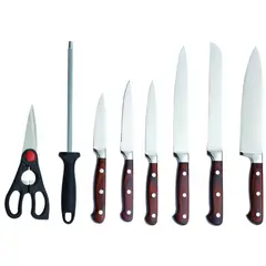 JUST HOME COLLECTION - Set de Cuchillos de 14 Piezas con Base