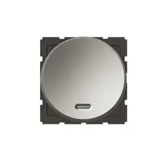 LEGRAND - Interruptor Sencillo Redondo Arteor Magnesio