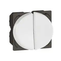 LEGRAND - Interruptor Doble Redondo Arteor Blanco