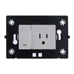 LEGRAND - Toma P/T+Interrupt Sencillo Arteor Cuadrada Blanco