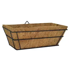 CASA BONITA - Canasta Cuadrado Capacho De Coco Para Pared 30cm Café