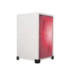 INDUSTRIAS CRUZ - Locker Metálico Apilable Puerta Rojo