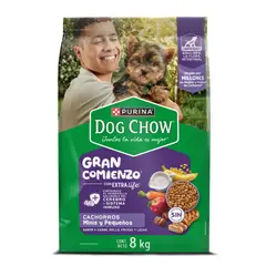 DOG CHOW - Alimento Seco Para Perro Salud Visible Cachorros Minis Y Pequeños 8kg