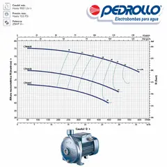 PEDROLLO - Electrobomba Centrífuga 5.5 Hp 5½ Hp 220V CPM680C