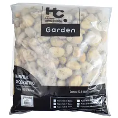 JUST HOME COLLECTION - Piedra Decorativa Rio Seleccionada Blanca X 12500 Gramos