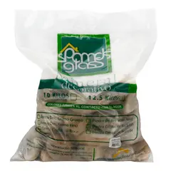 JUST HOME COLLECTION - Piedra Decorativa Rio Seleccionada Blanca x 12500 Gramos