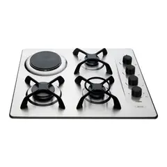 HACEB - Estufa Acero Inoxidable 60x51 cm 4 Puestos 96757451EA3X1