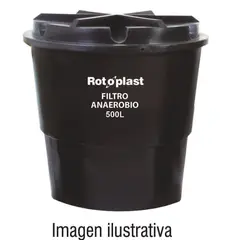 ROTOPLAST - Filtro Anaeróbico 500 Litros C.T Negro