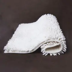 JUST HOME COLLECTION - Tapete para Baño Shaggy 43x61 cm Elite Marfil