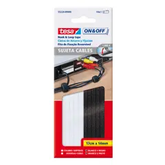 TESA - Cinta Pegante  Negra - Blaca 17Cmx14Mm 10Und