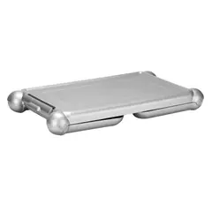 RIMAX - Mesa Plástica para Portátil Gris Metalizado 34.5x27x67cm
