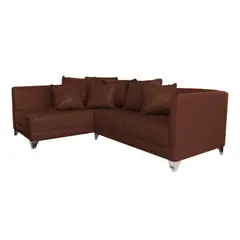 undefined - Sofá Esquinero Pascal Izquierdo Ecocuero Chocolate