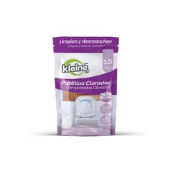 KLEINE WOLKE - Limpiador Sanitario Cloro Pastillas 10 Unidades x20gr