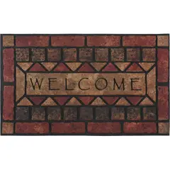 undefined - Tapete Caucho Welcome Stones 45x75 Cm
