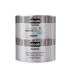 KOLOR - Kit Pintura para Pisos Epóxica Base Agua Gris 1 galón