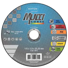 NORTON - Disco Abrasivo Multicorte 4 1/2 X 1mm Pulgada 66252842093
