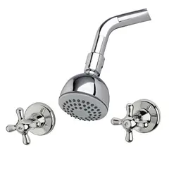 STRETTO - Ducha Mezclador de 8 pulgadas + Regadera Monza Cruz