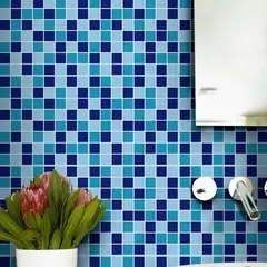 CORONA - Base Cerámica Decorada Para Baño Dallas 31.5x31.5 Centímetros Azul
