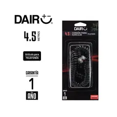 DAIRU - Cordón Auricular 4.5 M Negro
