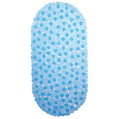 CASA BONITA - Tapete para Baño Pebb 35x70 cm Azul