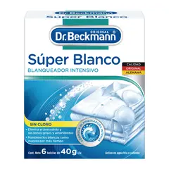 DR. BECKMANN - Blanqueador Intensivo x 6 Bolsas De 40 gr
