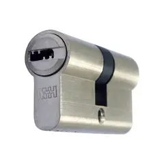M&H SECURITY LOCKS - Cilindro Seguridad Niquel Perfil Europeo 5 Llaves