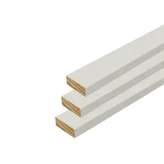 GENERICO - Kit Tapaluz Blanco 4 x 1.5 x 244 cm Madera Pintada