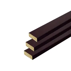GENERICO - Kit Tapaluz Chocolate 4 x 1.5 x 244 cm Madera Pintada