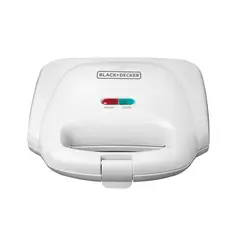 BLACK+DECKER - Sanduchera 2 puestos blanca SM1000W