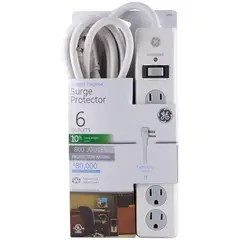 GENERAL ELECTRIC - Supresor D/Picos Extensión 6Salidas 800Joules Ge