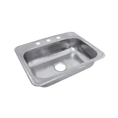 SOCODA - Lavaplatos para Empotrar 1 Poceta 53x43 cm Acero Inoxidable
