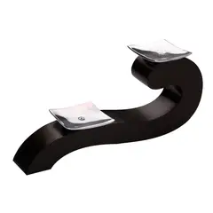 VELAS AGATHA - Candelabro Madera Caracol X2