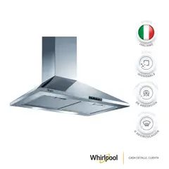 WHIRLPOOL - Campana Península 60 cm Acero