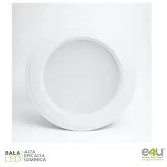 E4U - Bala LED 1080 Lúmenes 9w Blanco Luz Cálida Certificado