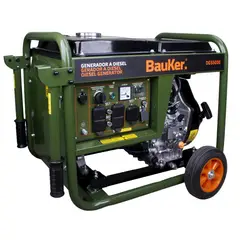 BAUKER - Planta Eléctrica Diesel 5.5kw 5.500w 110/220v 11.5lt