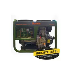 BAUKER - Planta Eléctrica Diesel 5.5kw 5.500w 110/220v 11.5lt