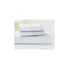 JUST HOME COLLECTION - Juego de Sábanas 400 Hilos Doble Blanco