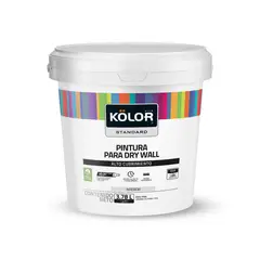 KOLOR - Pintura para Interior Dry Wall Blanco Mate 1 Galón