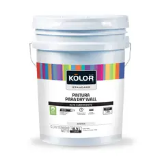 KOLOR - Pintura para Interior Dry Wall Blanco Mate 1 Galón