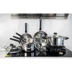 undefined - Batería de Cocina de 10 Piezas en Acero Inoxidable