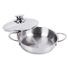 undefined - Cacerola de 16 cm en Acero con Asas y Tapa